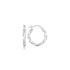 Spiral Style Polished Hoop Earrings in Sterling Silver(3x15mm) by Avera Group