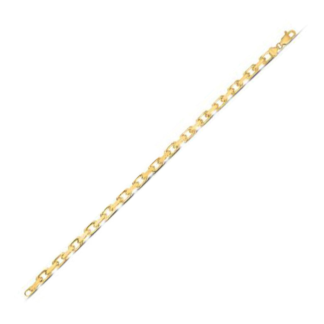 14k Yellow Gold French Cable Chain Bracelet  (4.80 mm) 
