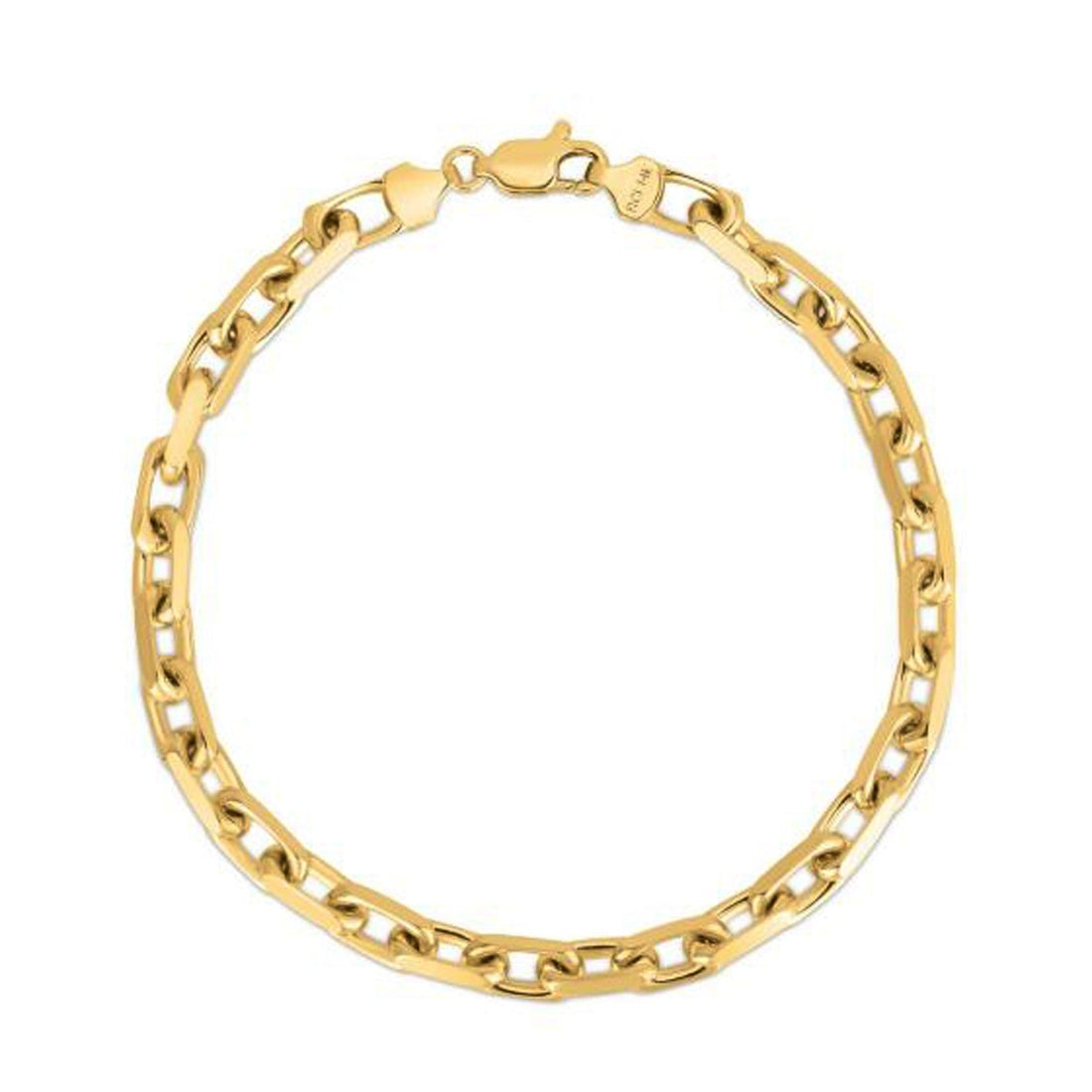 14k Yellow Gold French Cable Chain Bracelet  (4.80 mm) 