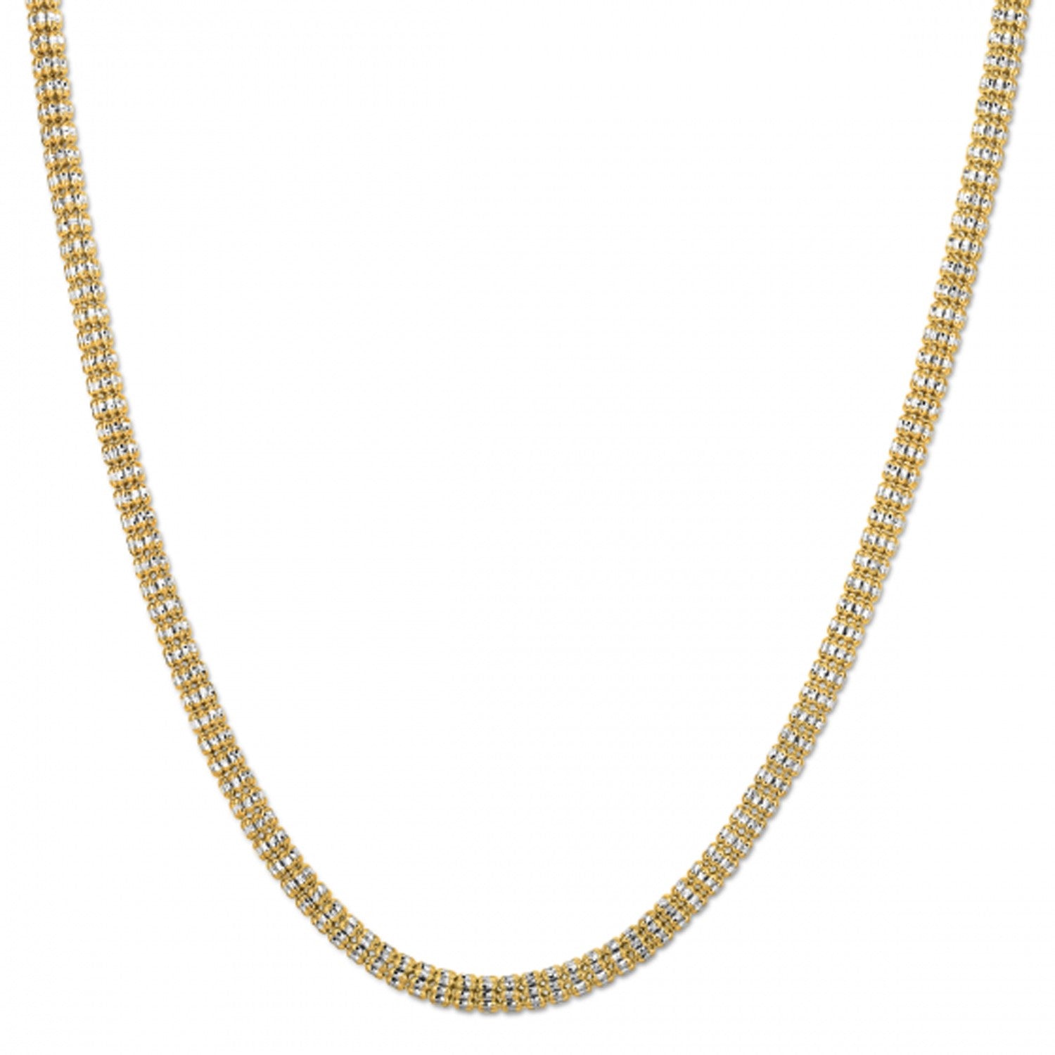 Ice Barrel Chain in 14k Yellow Gold (4.25 mm) by Bids.com