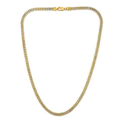 Ice Barrel Chain in 14k Yellow Gold (4.25 mm) 