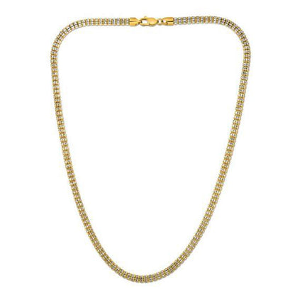 Ice Barrel Chain in 14k Yellow Gold (4.25 mm) by Bids.com