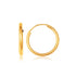 10k Yellow Gold Polished Endless Hoop Earrings (1.5x14mm) 