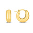 14k Yellow Gold Small Puffy Hoops - accessories