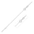 Double Extendable Box Chain in 14k White Gold (0.51 mm) by Avera Group