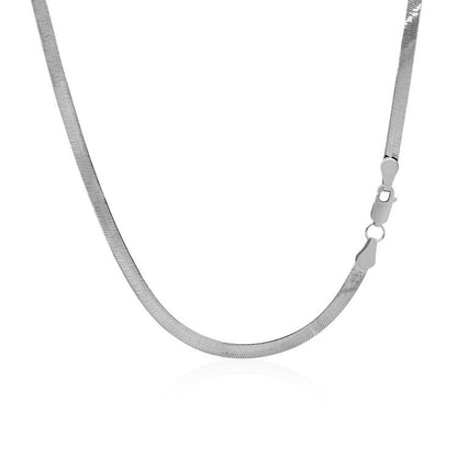14k White Gold Super Flex Herringbone Chain (2.80 mm) by Bids.com
