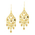 14K Yellow Gold Polished Chandelier Earring - earrings