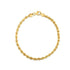Silk Rope Chain Bracelet in 14k Yellow Gold (3.0 mm)