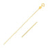 14k Yellow Gold Oval Cable Link Chain (0.97 mm) - necklaces