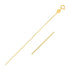 14k Yellow Gold Oval Cable Link Chain (0.97 mm) by Avera Group