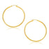 10k Yellow Gold Polished Hoop Earrings (1.5x30mm)