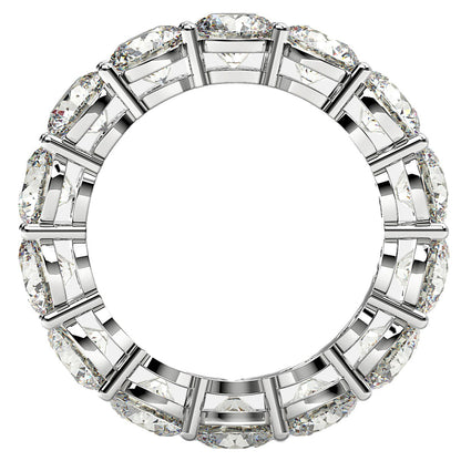 Round Cut Lab Grown Diamond Eternity Ring in 14k White Gold (6 cttw FG/VS2) by Bids.com