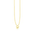 14k Yellow Gold Polished Star Necklace with Diamond 