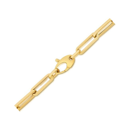 10K Yellow Gold Lite Paperclip Bracelet (4.20 mm) by Bids.com