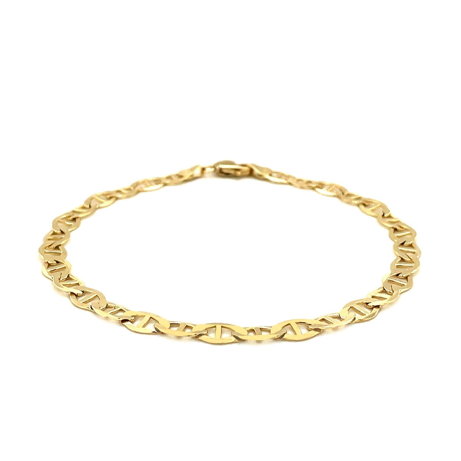 5.5mm 10k Yellow Gold Mariner Link Bracelet 