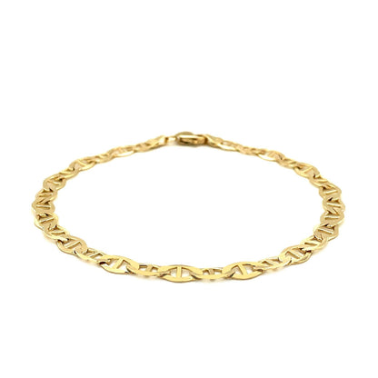 5.5mm 10k Yellow Gold Mariner Link Bracelet 