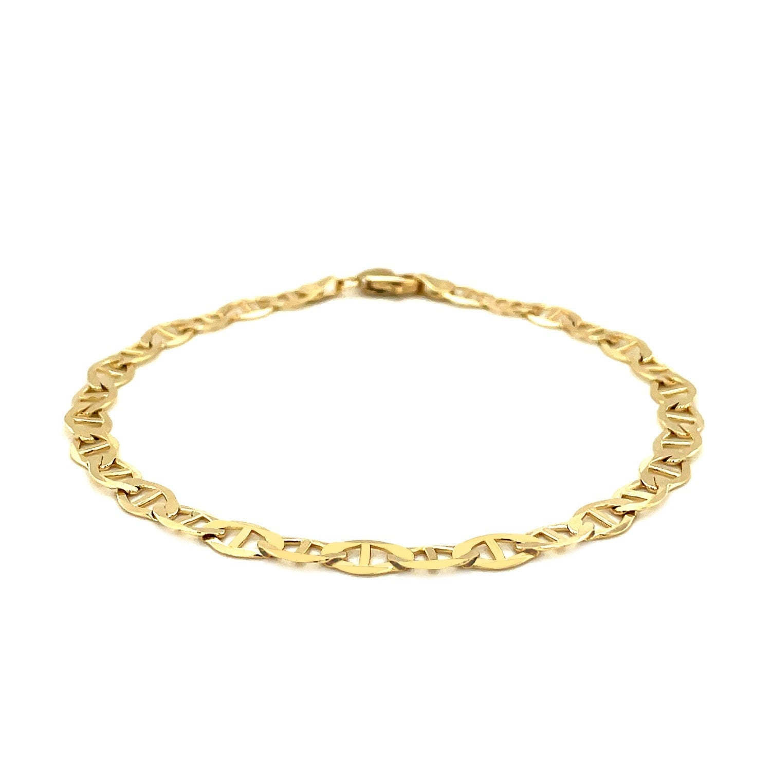 5.5mm 10k Yellow Gold Mariner Link Bracelet by Bids.com