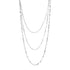 Sterling Silver Three Strand Marina Link Necklace by Avera Group
