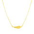 14K Yellow Gold Angel Wing Necklace 