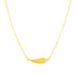 14K Yellow Gold Angel Wing Necklace - necklaces