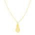 14K Yellow Gold Pineapple Necklace 