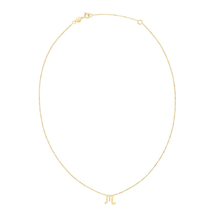 14K Yellow Gold Scorpio Necklace by Bids.com