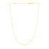 14K Yellow Gold Necklace with Triangles - necklaces