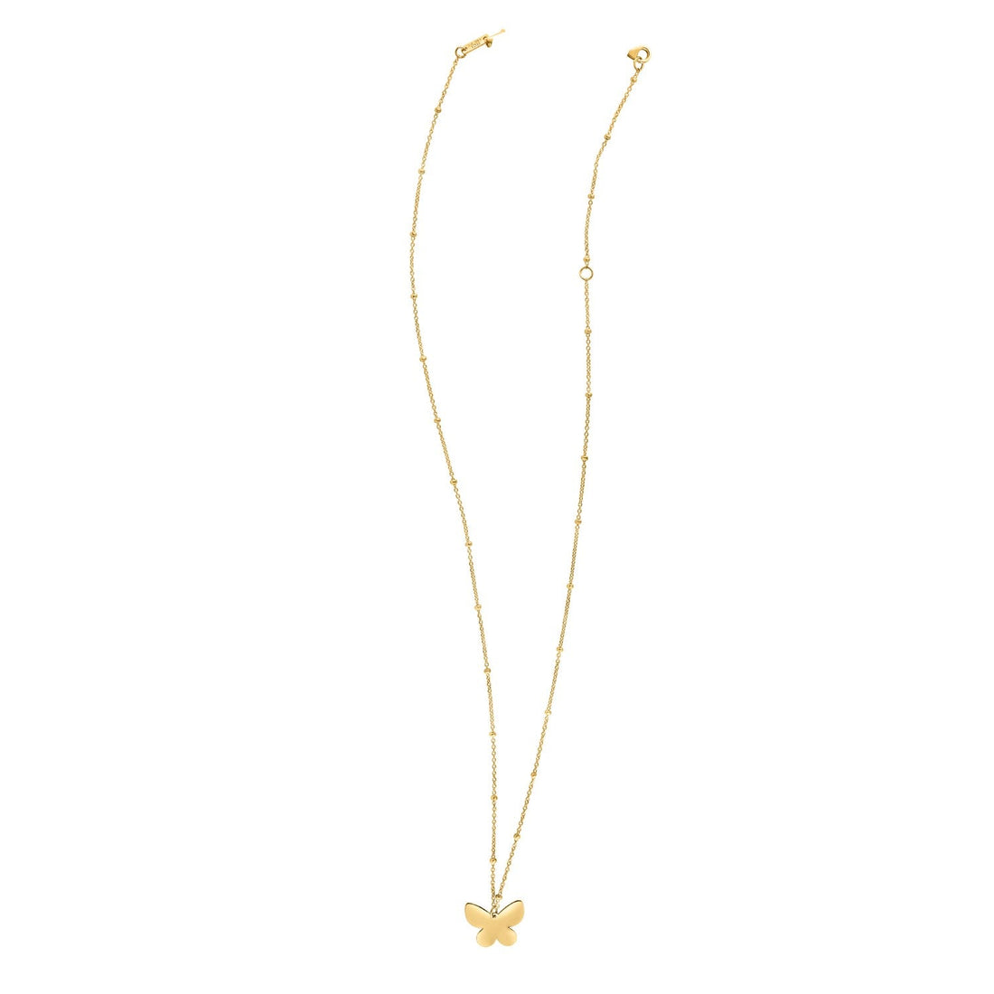 14k Yellow Gold Ppillon Butterfly Necklace