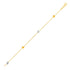 14k Two Tone Gold Bracelet with Polished Cubes - bracelets