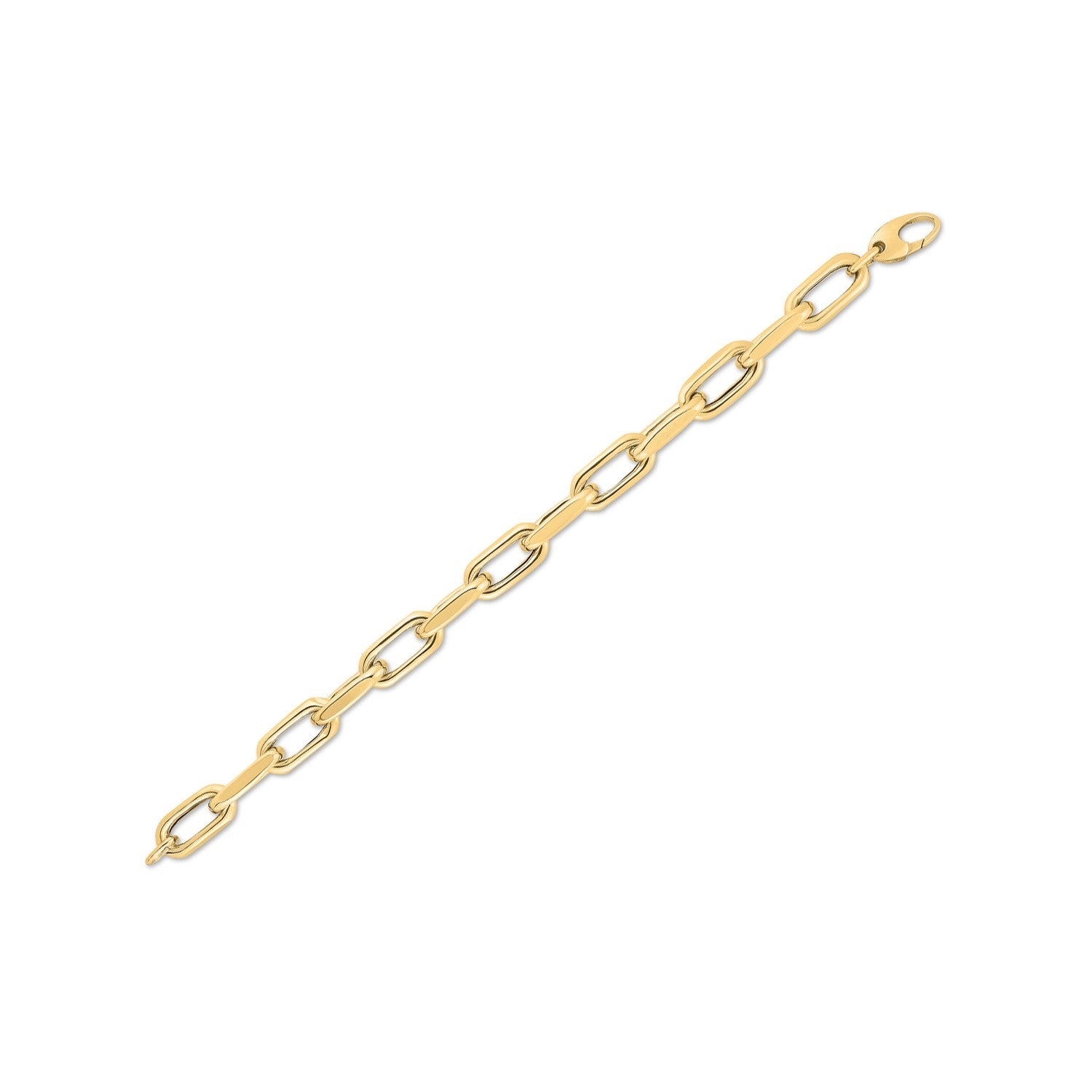 14k Yellow Gold French Cable Link Bracelet (9.00 mm) by Bids.com