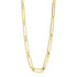 14k Yellow Gold High Polish Elongated Paperclip Jax Link Necklace