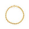 Silk Rope Chain Bracelet in 14k Yellow Gold (3.7 mm)