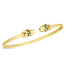14k Yellow Gold Panther Bangle (3.00 mm) - bracelets