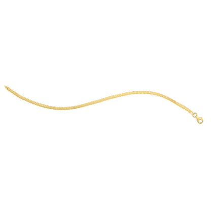 14k Yellow Gold 7 inch Mini Cube Bracelet (2.60 mm) by Bids.com