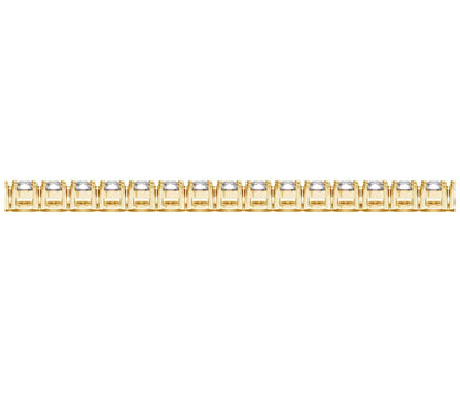Lab Grown Round Diamond Tennis Bracelet in 14k Yellow Gold (8 cctw F/G  VS2/SI1)