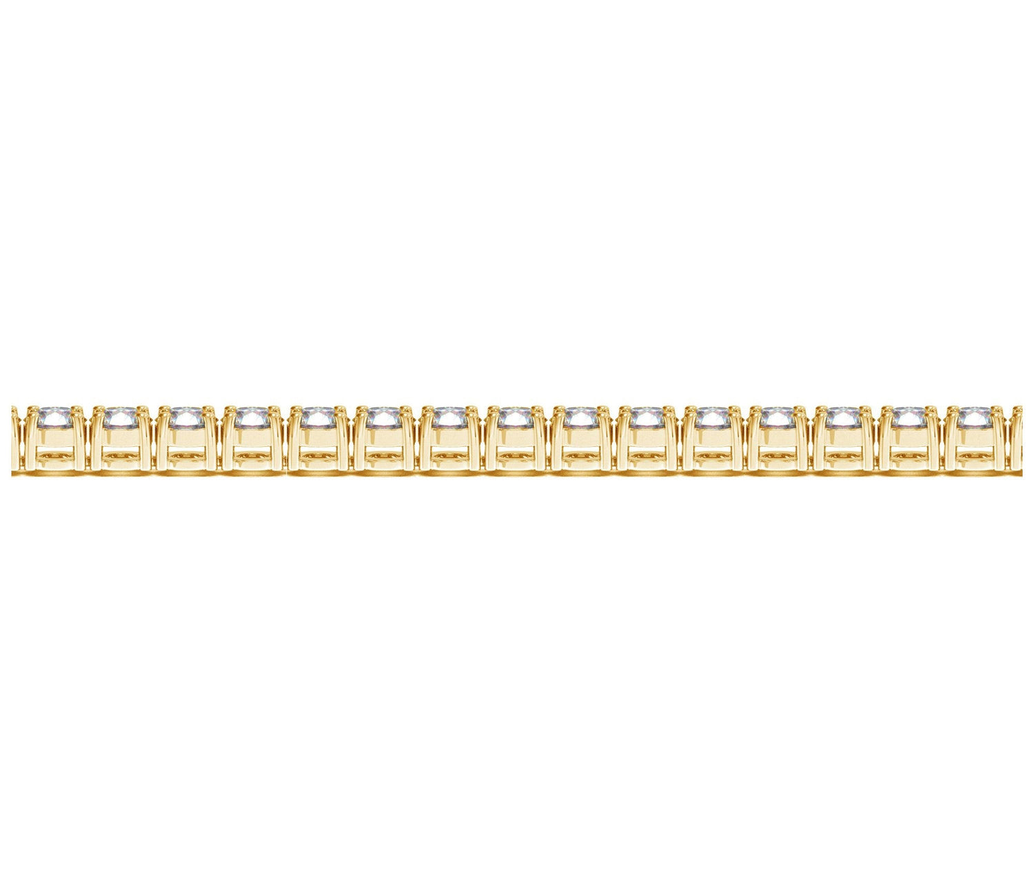 Lab Grown Round Diamond Tennis Bracelet in 14k Yellow Gold (8 cctw F/G VS2/SI1) by Bids.com