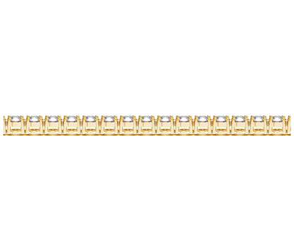 Lab Grown Round Diamond Tennis Bracelet in 14k Yellow Gold (8 cctw F/G VS2/SI1) by Bids.com