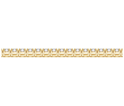 Lab Grown Round Diamond Tennis Bracelet in 14k Yellow Gold (8 cctw F/G  VS2/SI1) 