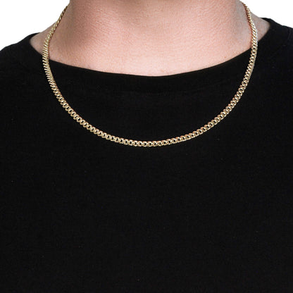 10k Yellow Gold Miami Cuban Semi Solid Chain (4.50 mm) by Bids.com