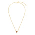 14k Yellow Gold 17 inch Necklace with Round Citrine by Avera Group