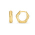 14k Yellow Gold Bamboo Huggie Hoops - accessories