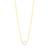 14k Yellow Gold Pearl Solitaire Necklace by Avera Group