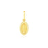 14k Yellow Gold Oval Religious Medal Pendant by Avera Group