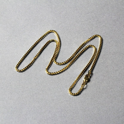 10k Yellow Gold Classic Box Chain (1.40 mm) by Bids.com