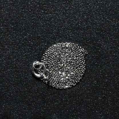 14k White Gold Diamond Cut Cable Link Chain 0.7mm by Bids.com