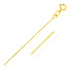 14k Yellow Gold Diamond Cut Cable Link Chain 0.7mm - necklaces