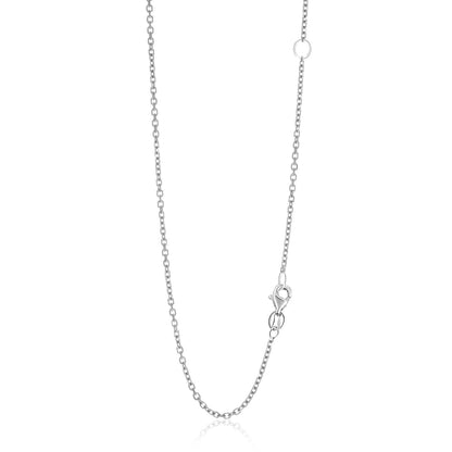 14k White Gold Adjustable Cable Chain 1.5mm  DestGlow