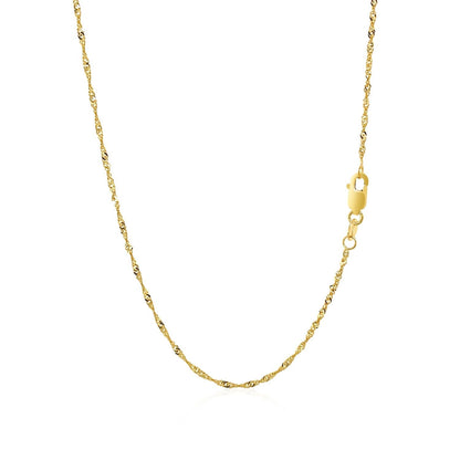 10k Yellow Gold Singapore Chain (1.50 mm)