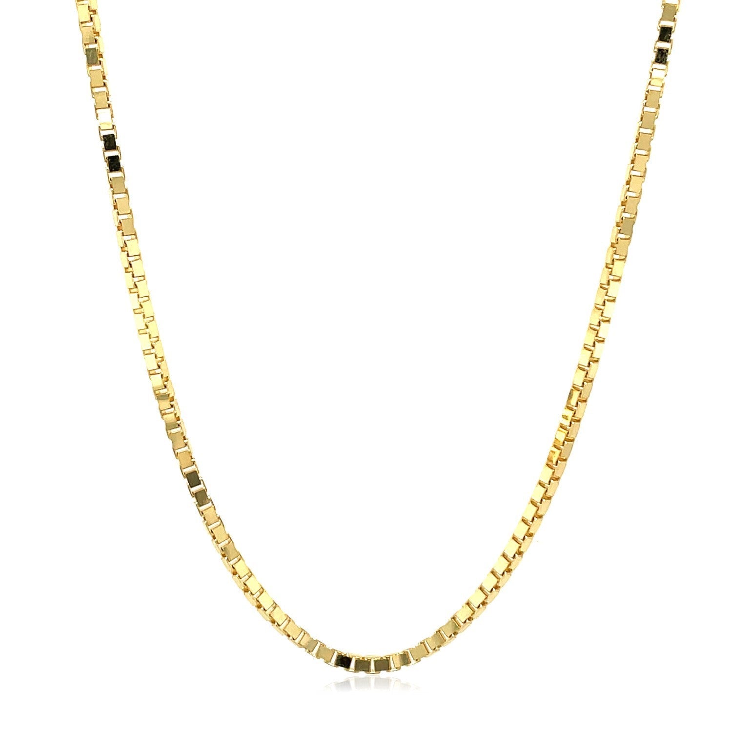 1.6mm 14K Yellow Gold Classic Box Chain by Bids.com