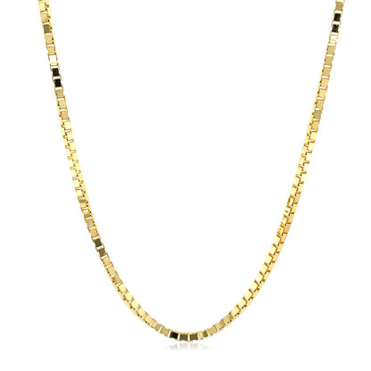 1.6mm 14K Yellow Gold Classic Box Chain 